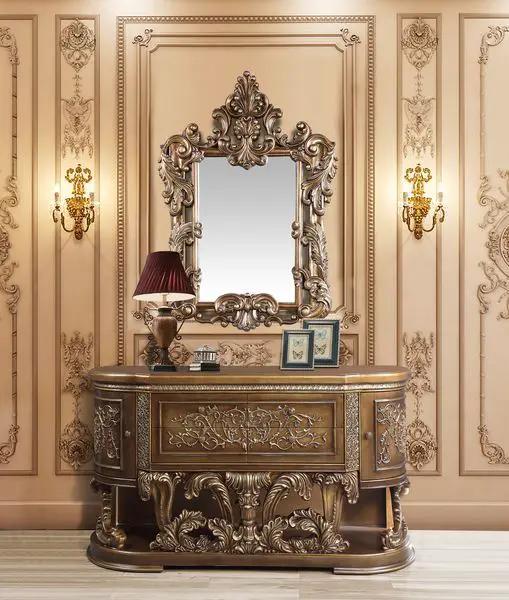 Constantine - Server - Brown & Gold by Unique Piece Furniture