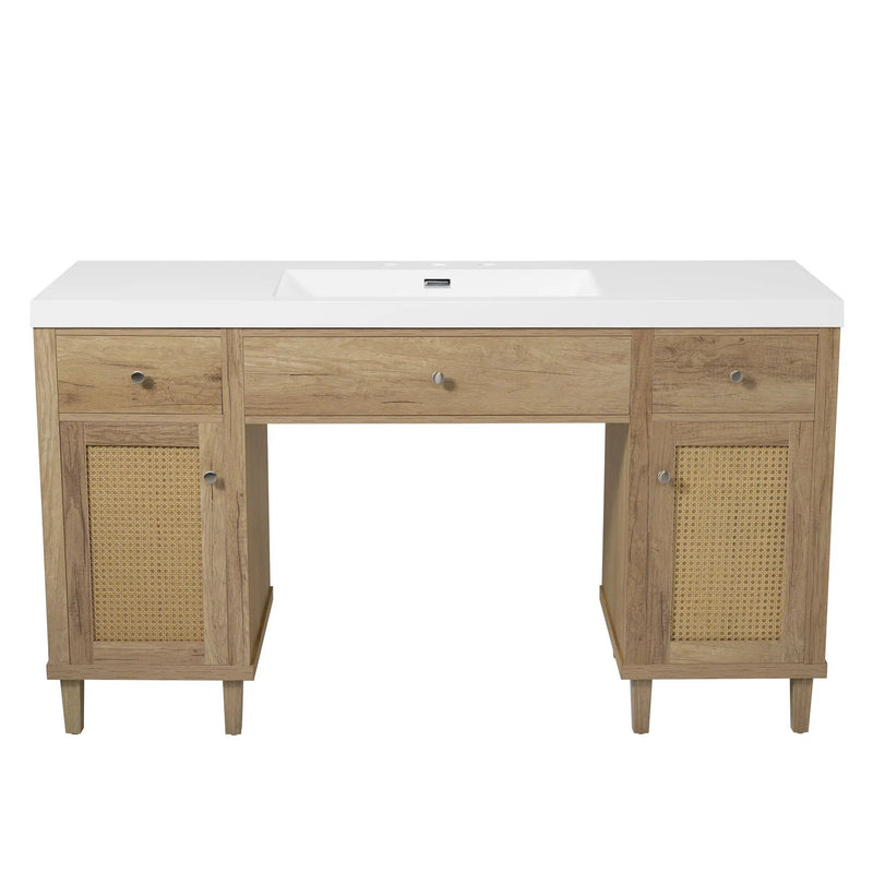 Bathroom Vanity With Sink, Spacious Storage Cabinet by HouseOfZazla