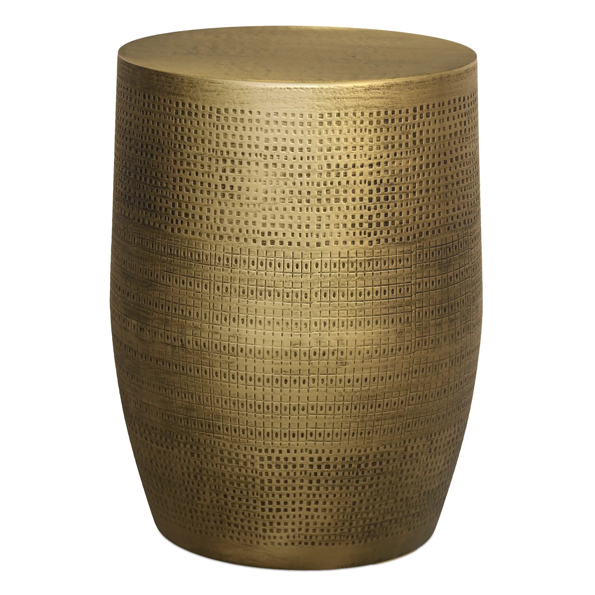 Johnsen - Morse Pattern Accent Table - Antique Brass by HouseOfZazla