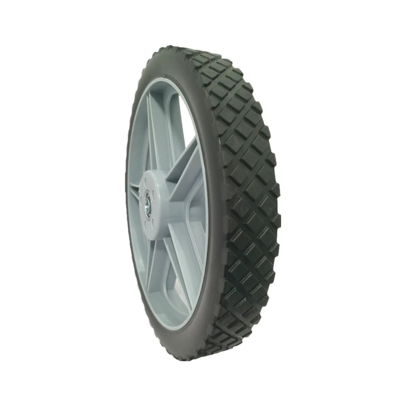 Universal 12" Spoked Plastic Wheel And Tire For Lawn Mowers & Trolley Carts, 10 Pack - Black by HouseOfZazla