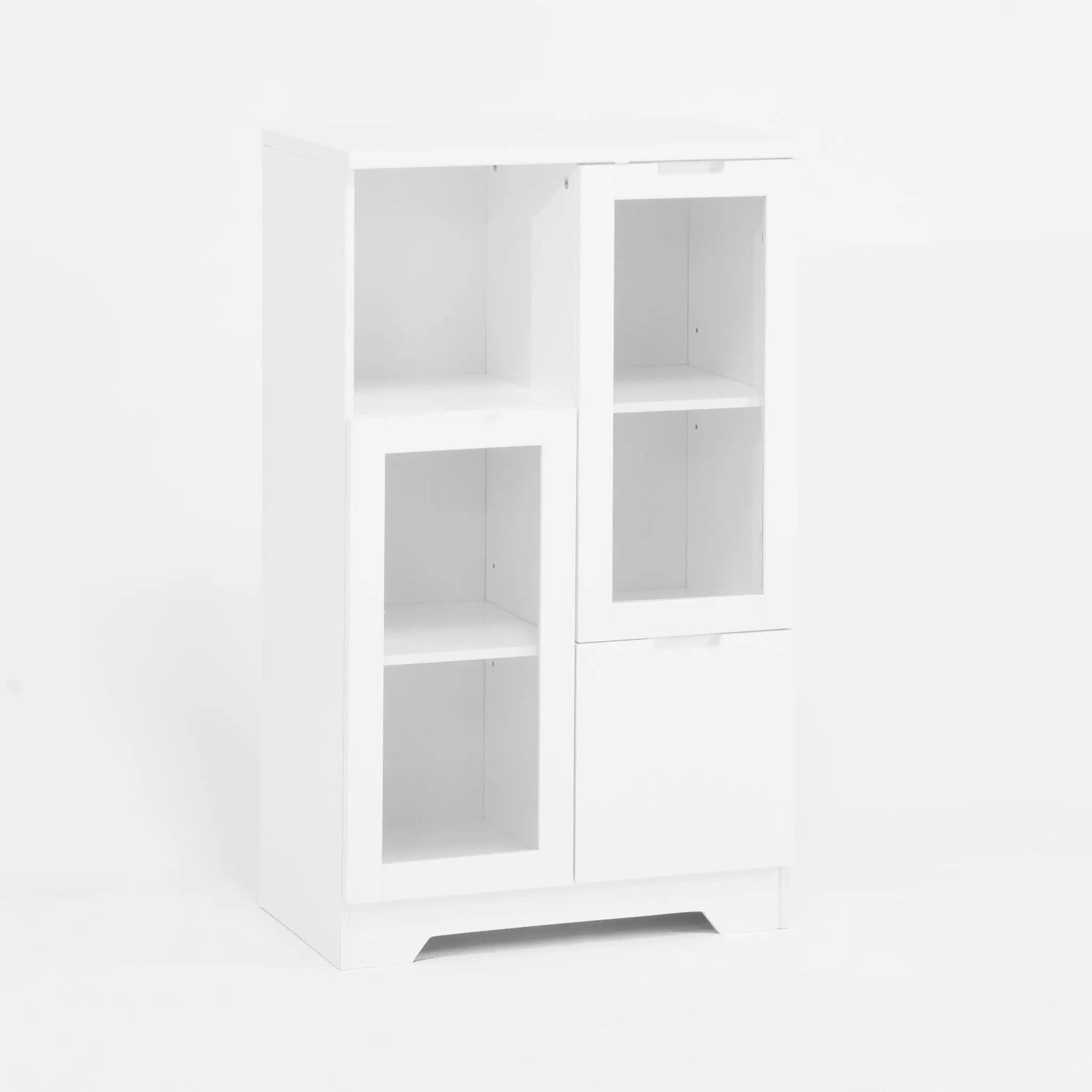 Modern Cabinet With Glass Doors And Drawer by Unique Piece Furniture