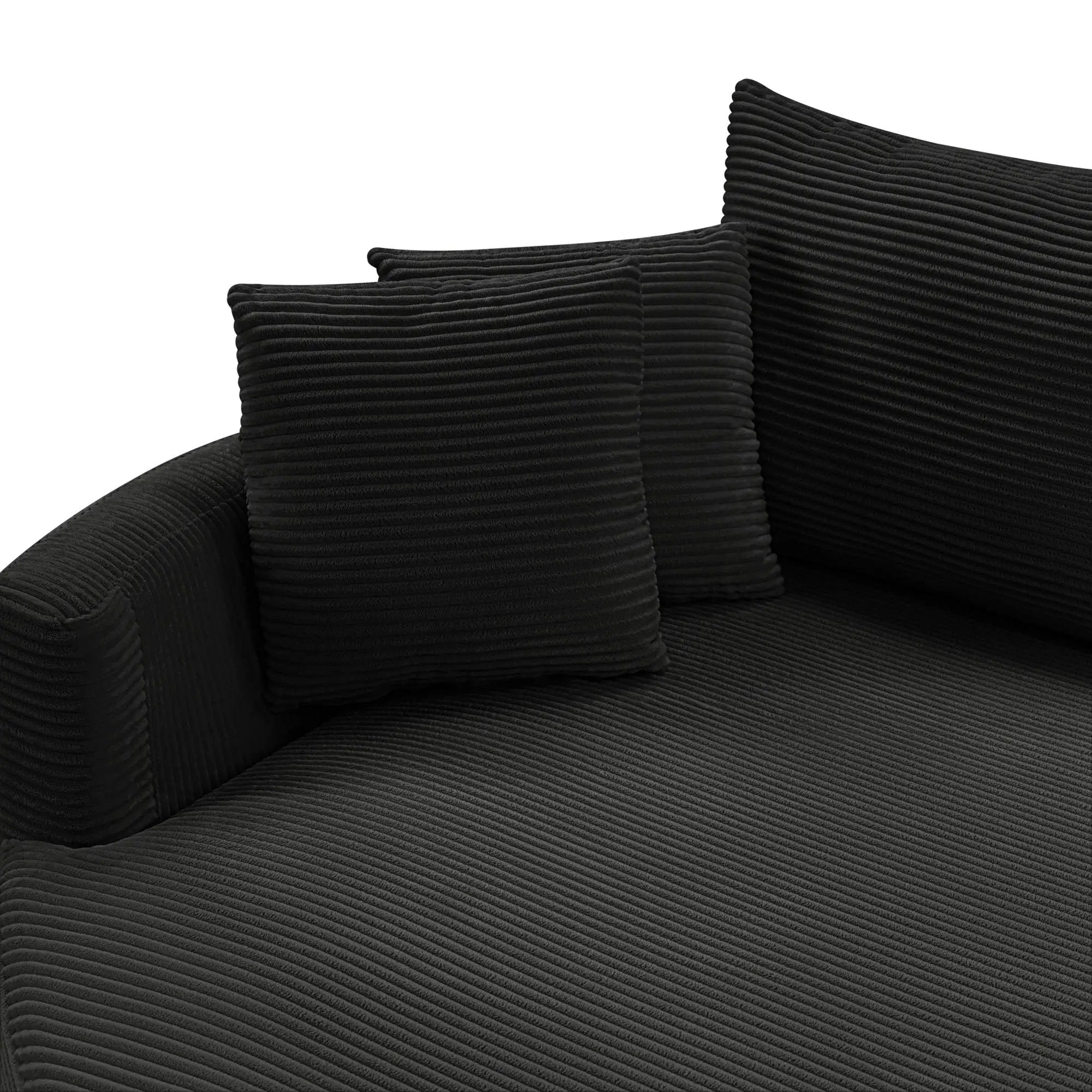 Oversized Double Chaise Lounge Sofa With USB Ports