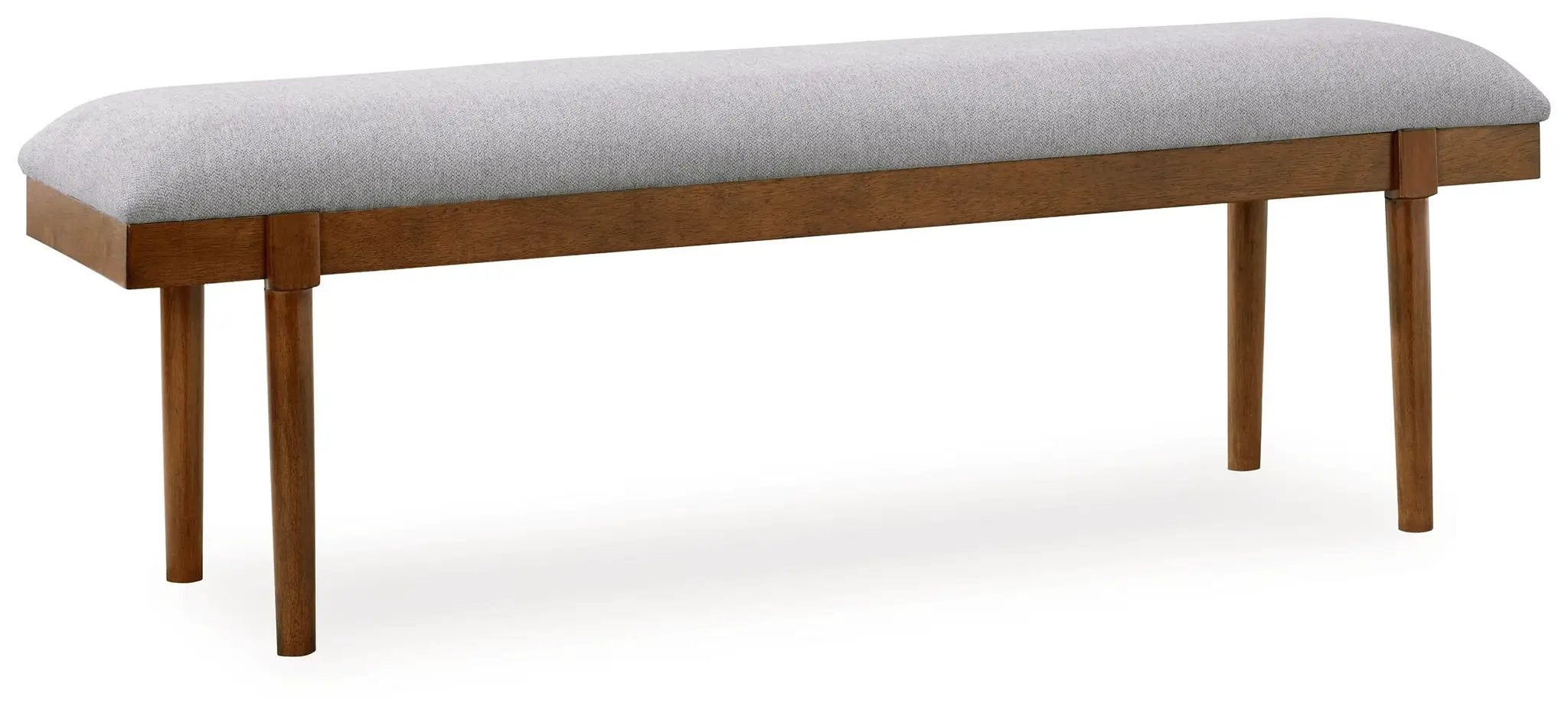Lyncott - Large Upholstered Dining Room Bench - Gray / Brown by Unique Piece Furniture