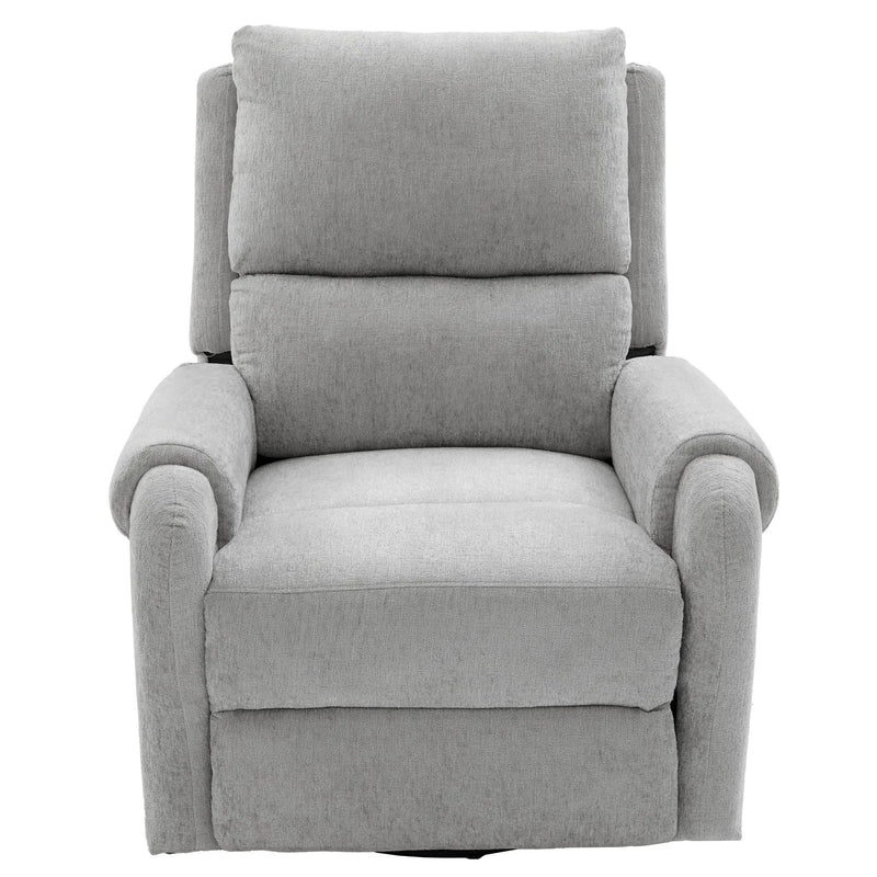 Manual Recliner Massage Chair With Swivel Rocker, 8 Massage Modes, Side Storage Pocket by HouseOfZazla