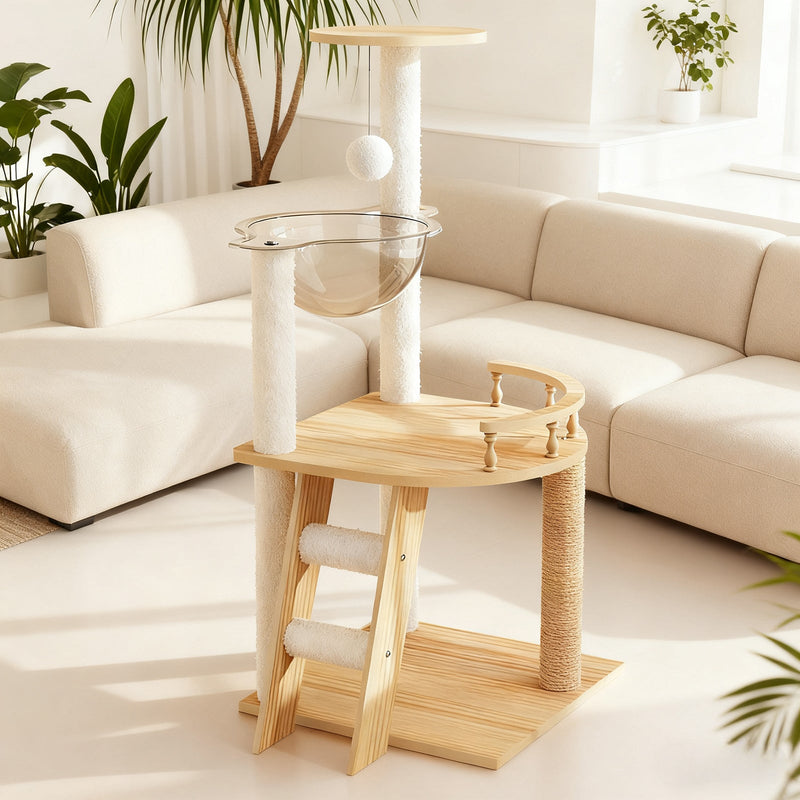 41.3" Modern Cat Tower by HouseOfZazla
