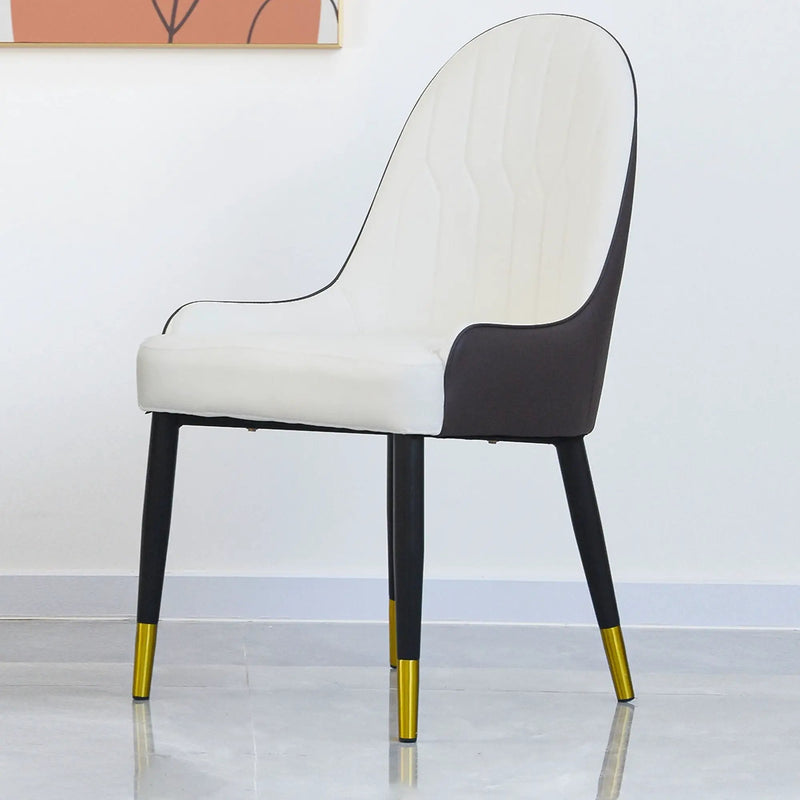 Modern Sponge-Filled Dining Chair, Solid Wood Metal Legs, Suitable For Restaurants, Living Rooms And Rooms (Set of 2) by HouseOfZazla