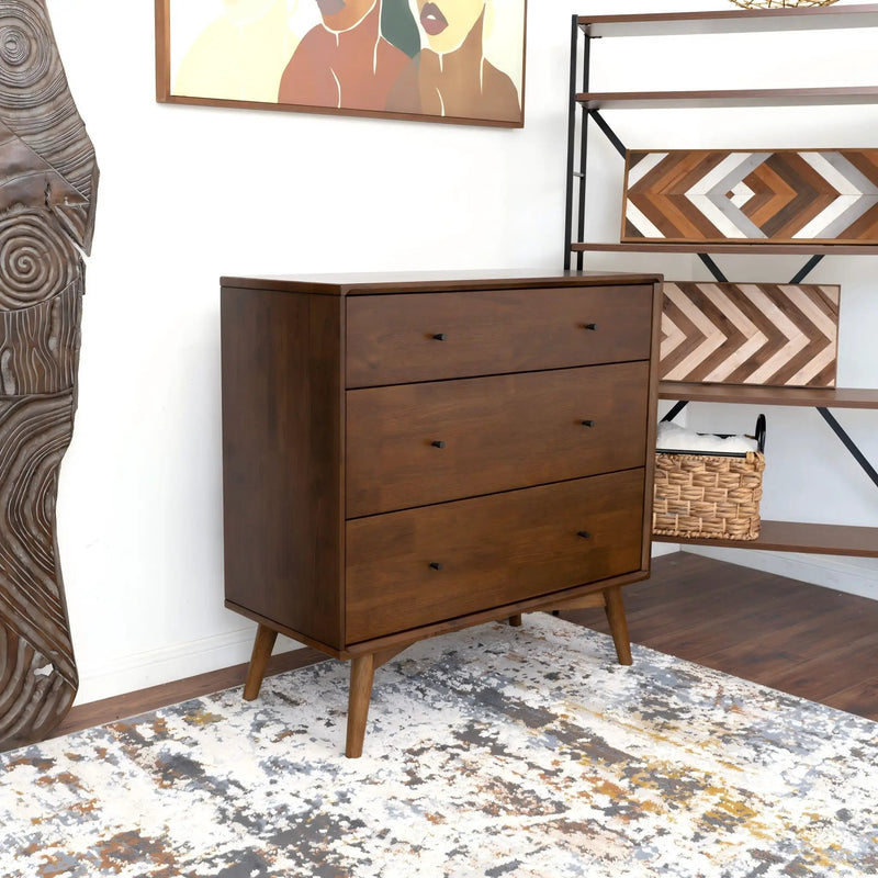 Caroline - Dresser 3 Drawer - Brown / Wood by Unique Piece Furniture