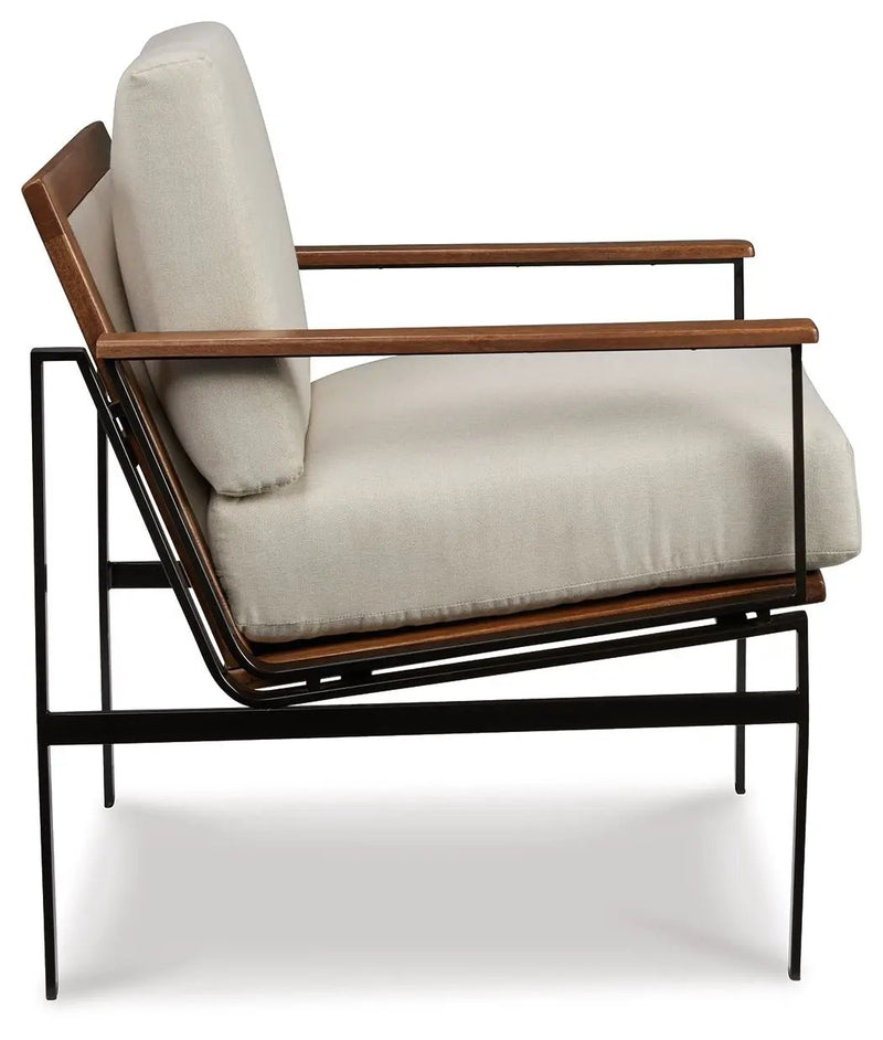 Tilden - Accent Chair - Ivory / Brown by Unique Piece Furniture