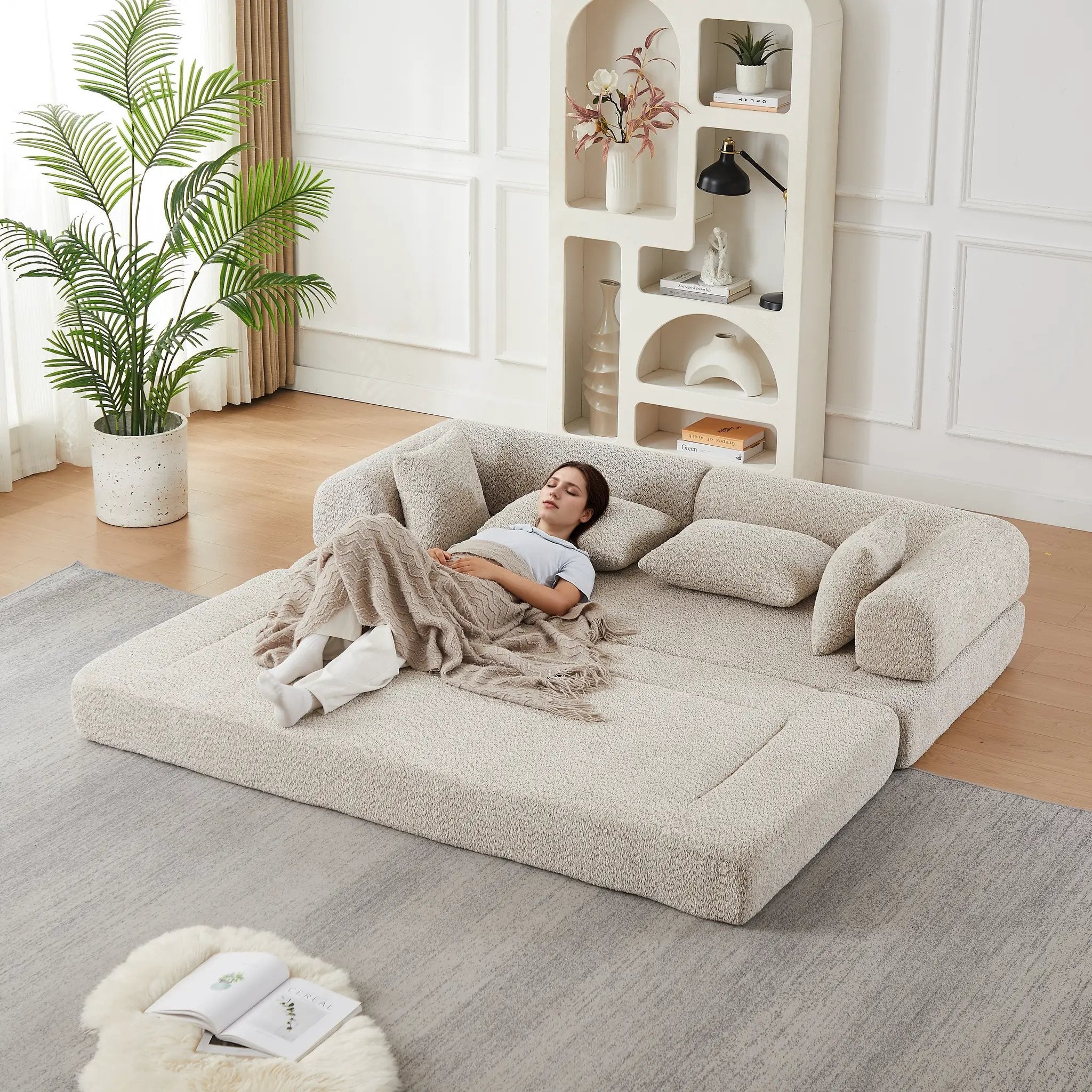 78.9-Inch Convertible Sleeper Sofa by HouseOfZazla