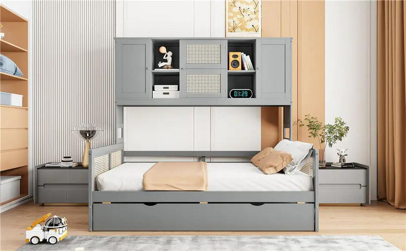 Daybed And All In One Cabinet And Shelf