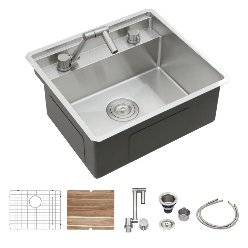 Undermount Bar Sink With Folding Faucet by HouseOfZazla