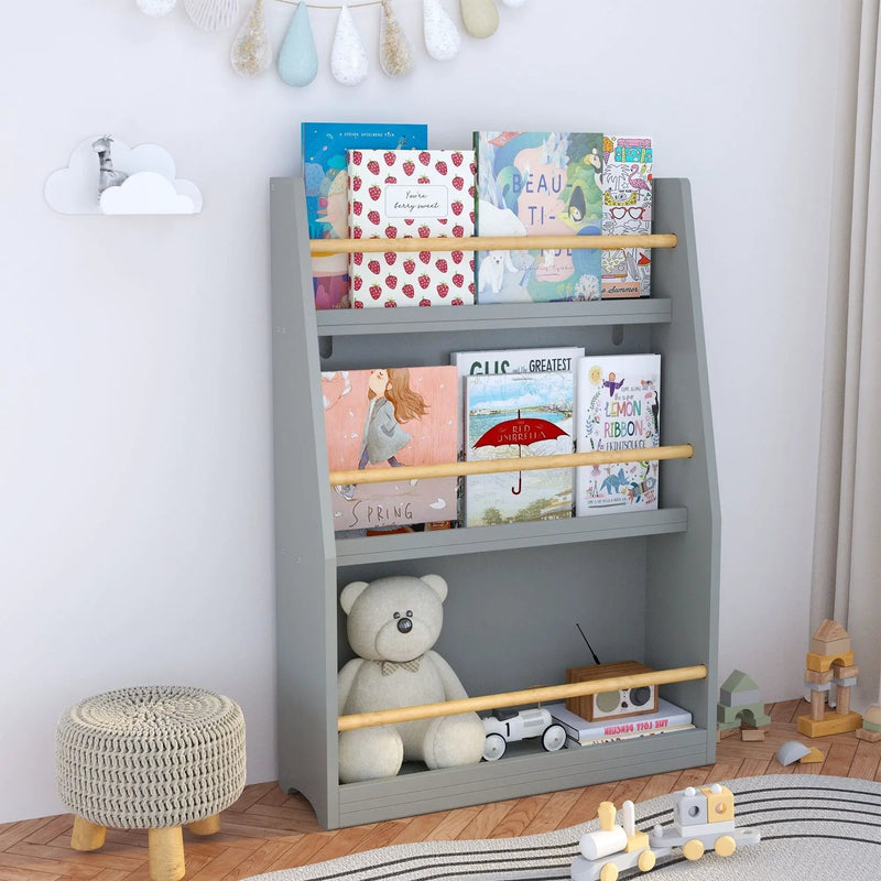 3 Tier Book Shelf, Compact Storage For Bedrooms by Unique Piece Furniture