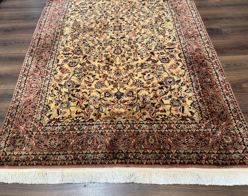 Indo Persian Rug 5x8, Light Tan/Camel, Allover Design by Jewel Rugs