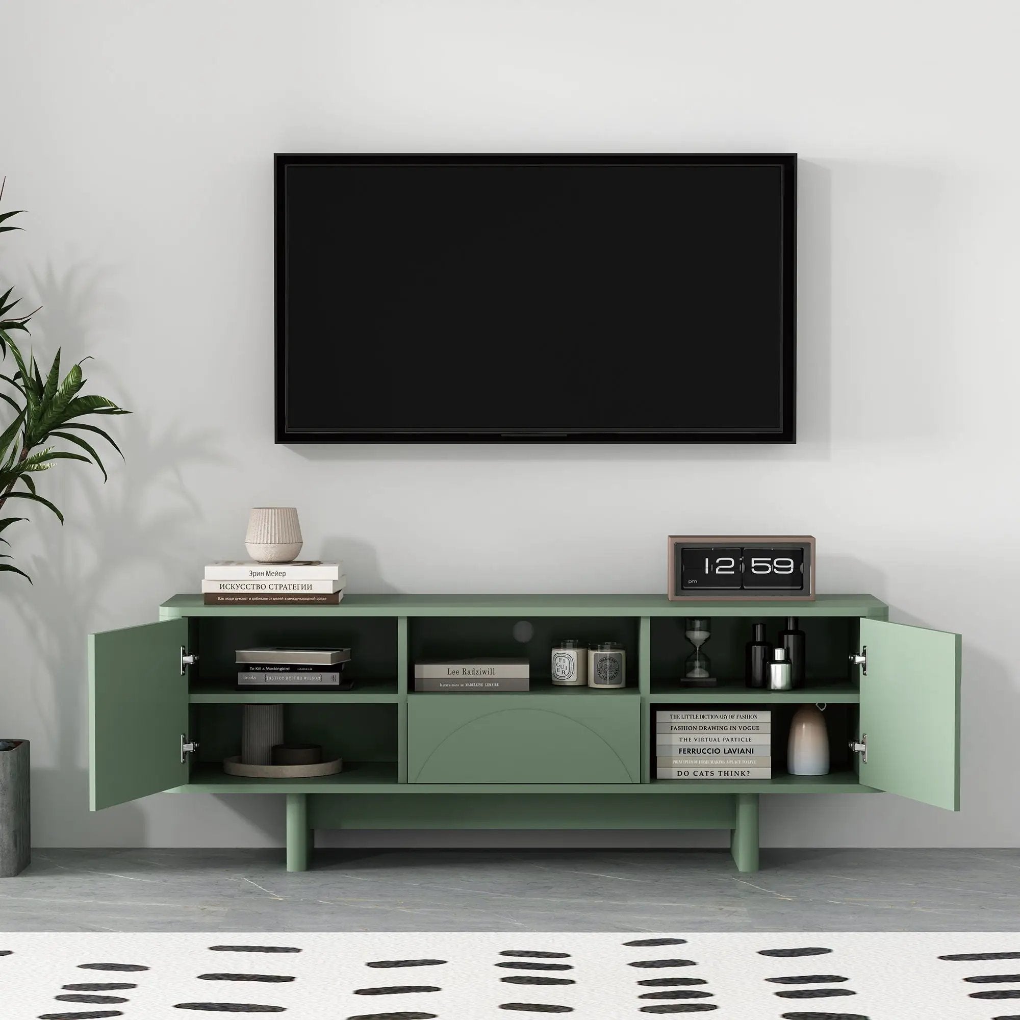 Ella - TV Stand With Adjustable Shelves by HouseOfZazla