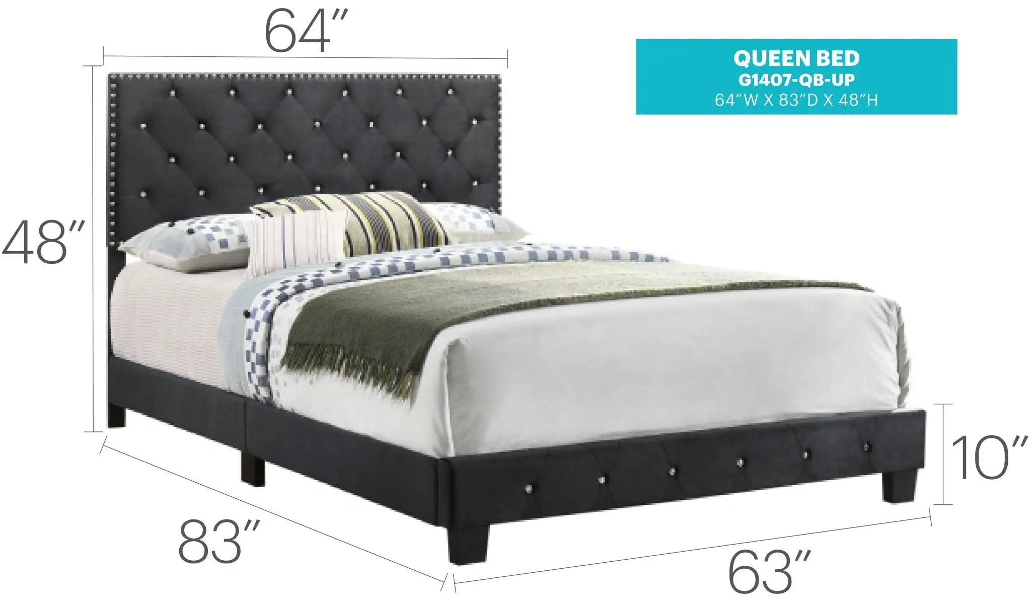 Luxurious Upholstered Bed by HouseOfZazla