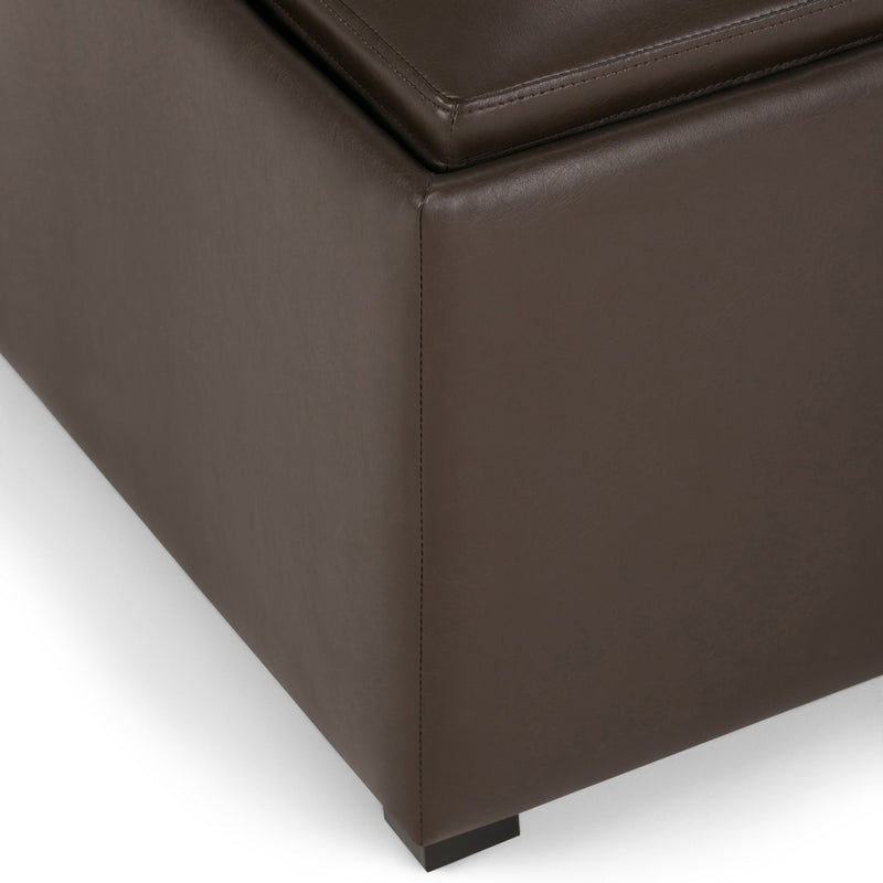 Avalon - Square Coffee Table, Storage Ottoman by HouseOfZazla