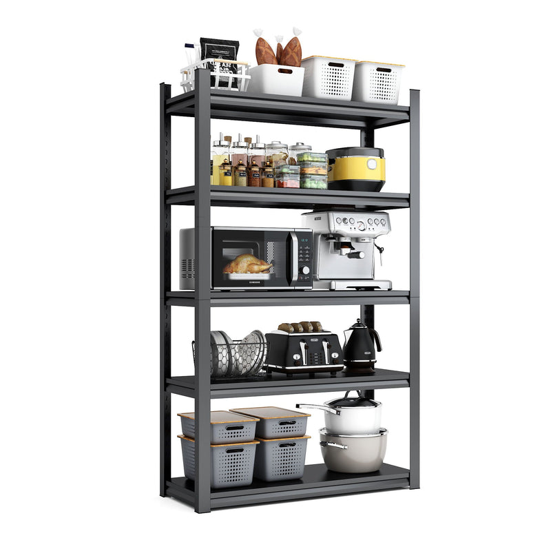 Industrial Heavy Duty Metal Garage Shelving Unit, Adjustable Storage Rack by HouseOfZazla