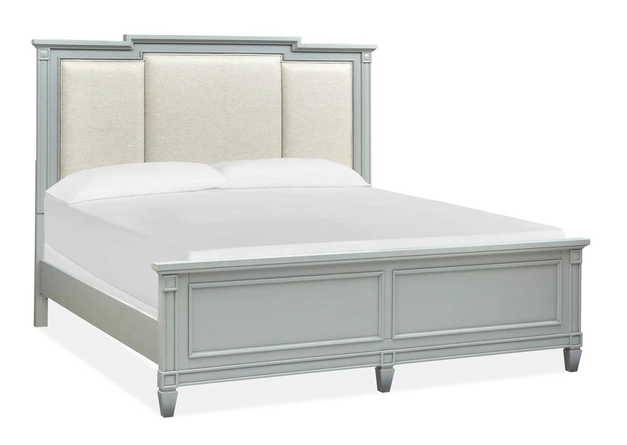 Glenbrook - Complete Panel Bed With Upholstered Headboard by Unique Piece Furniture