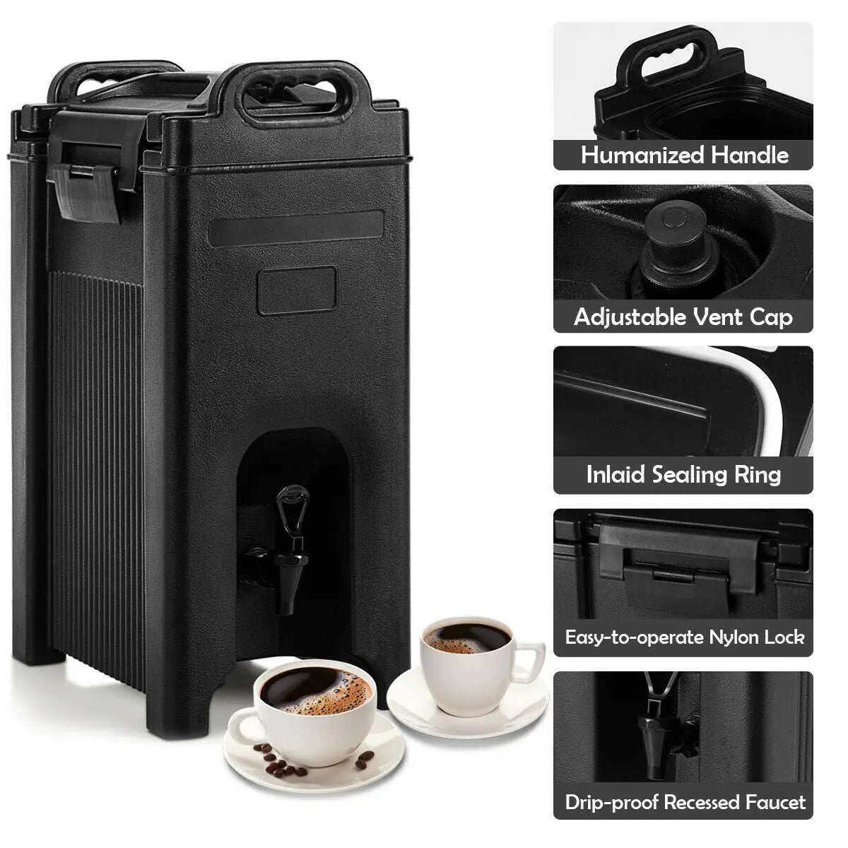 5 Gallon Insulated Beverage Server Dispenser by DirectDeals