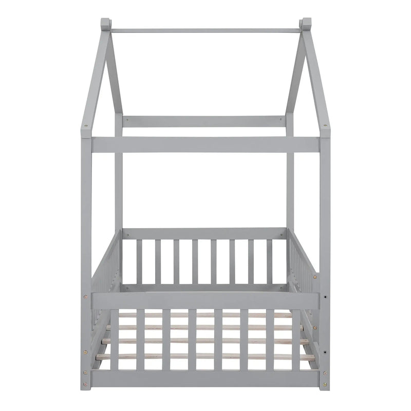 Bed House Bed Frame With Fence