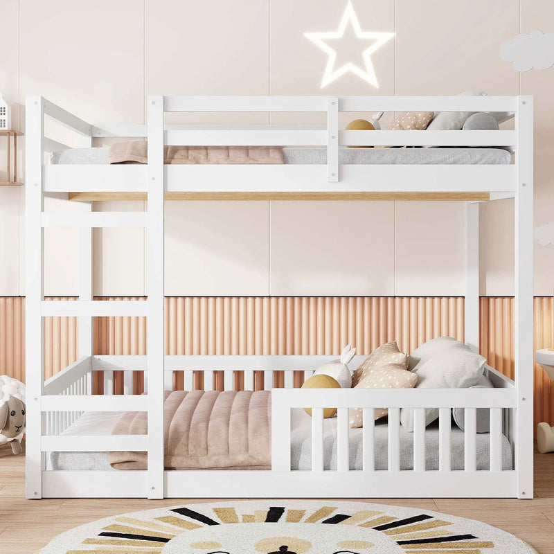 Stylish Bunk Bed With Ladder And Guardrails by HouseOfZazla