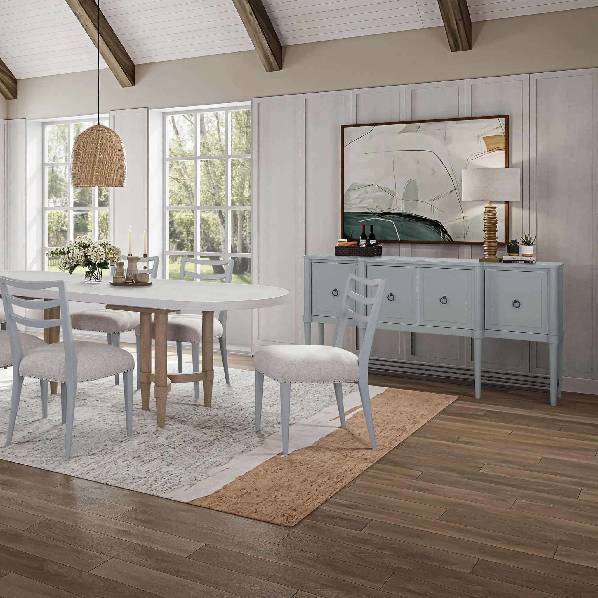 Breakfront Sideboard - Light Blue by HouseOfZazla