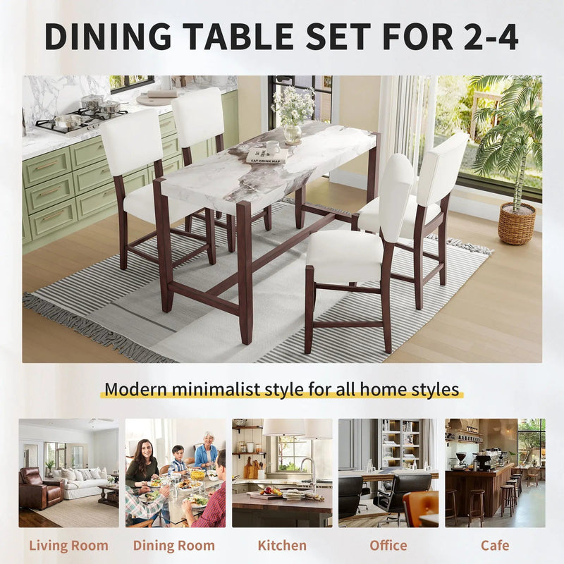 Counter Height Bar Table For Kitchen by HouseOfZazla
