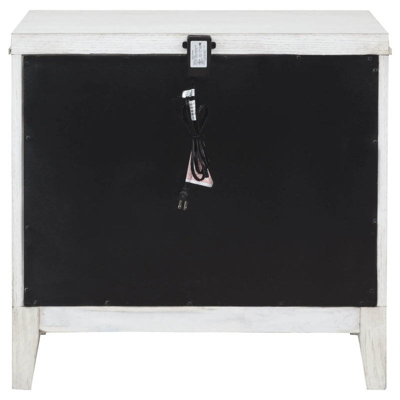 Marielle 2-drawer Nightstand Bedside Table Distressed White by Unique Piece Furniture