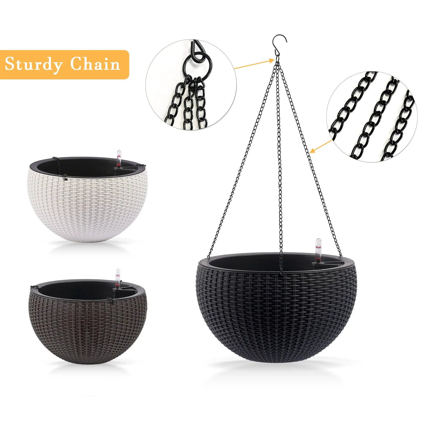 Self Watering Hanging Planter by HouseOfZazla