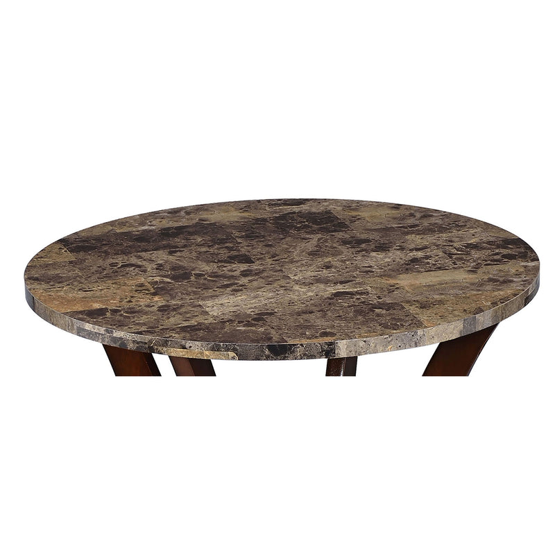 Round Accent Table - Brown by HouseOfZazla