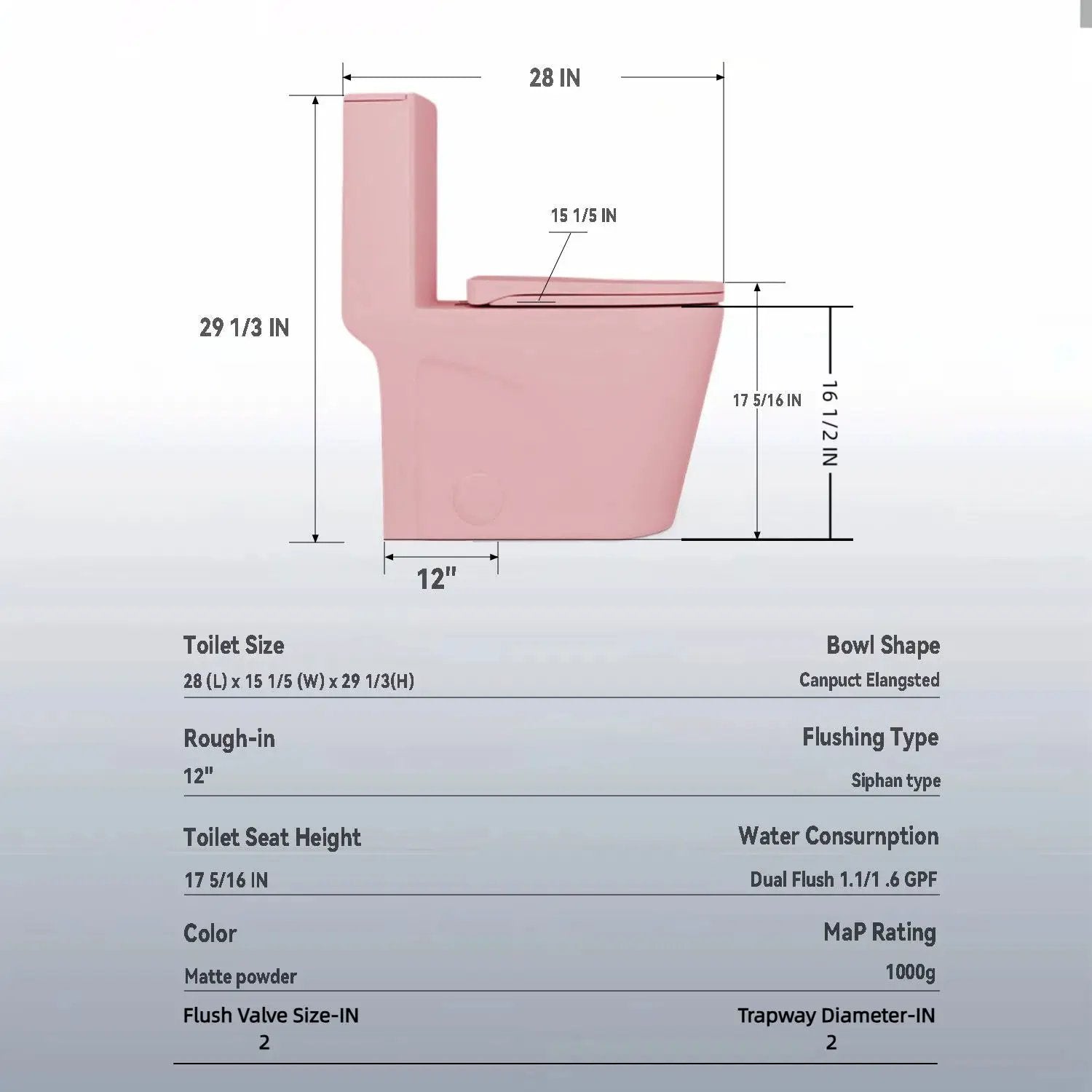 1 Piece Toilet With Tornado Flush, Dual Flush, And ADA Height Comfort Chair by HouseOfZazla