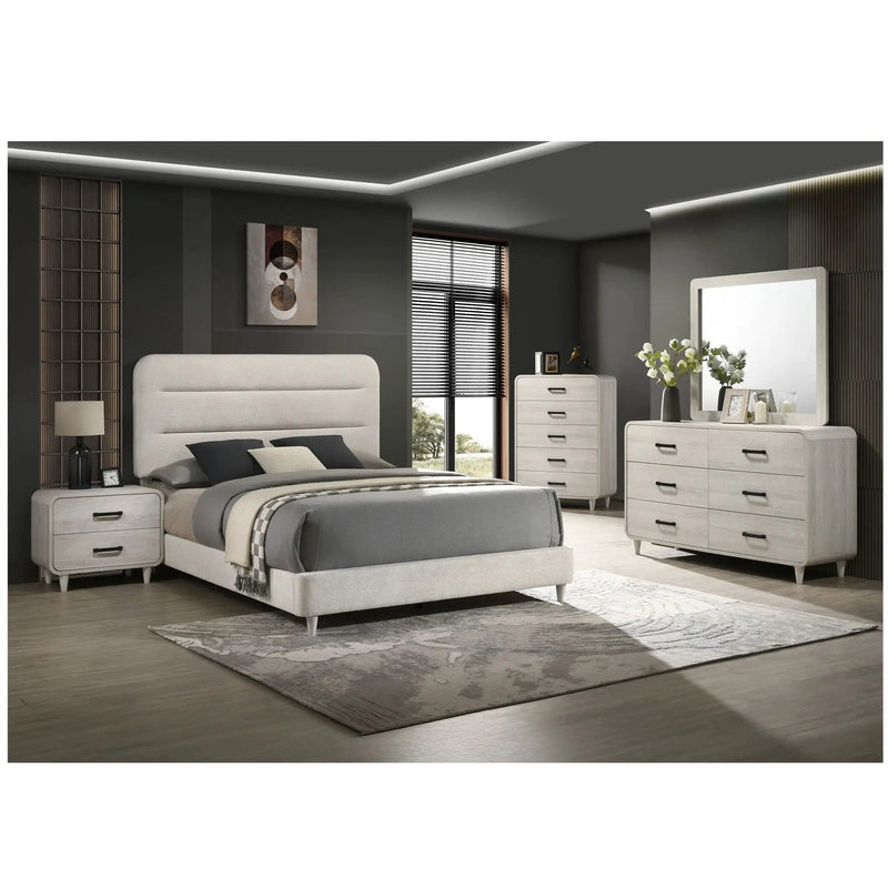 Nightstand With 2 Drawers, Ample Storage Space - Antique White by Unique Piece Furniture