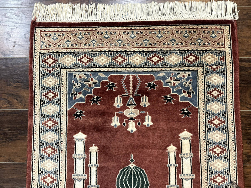 Small Pakistani Bokhara Prayer Rug 2.7 x 4 by Jewel Rugs