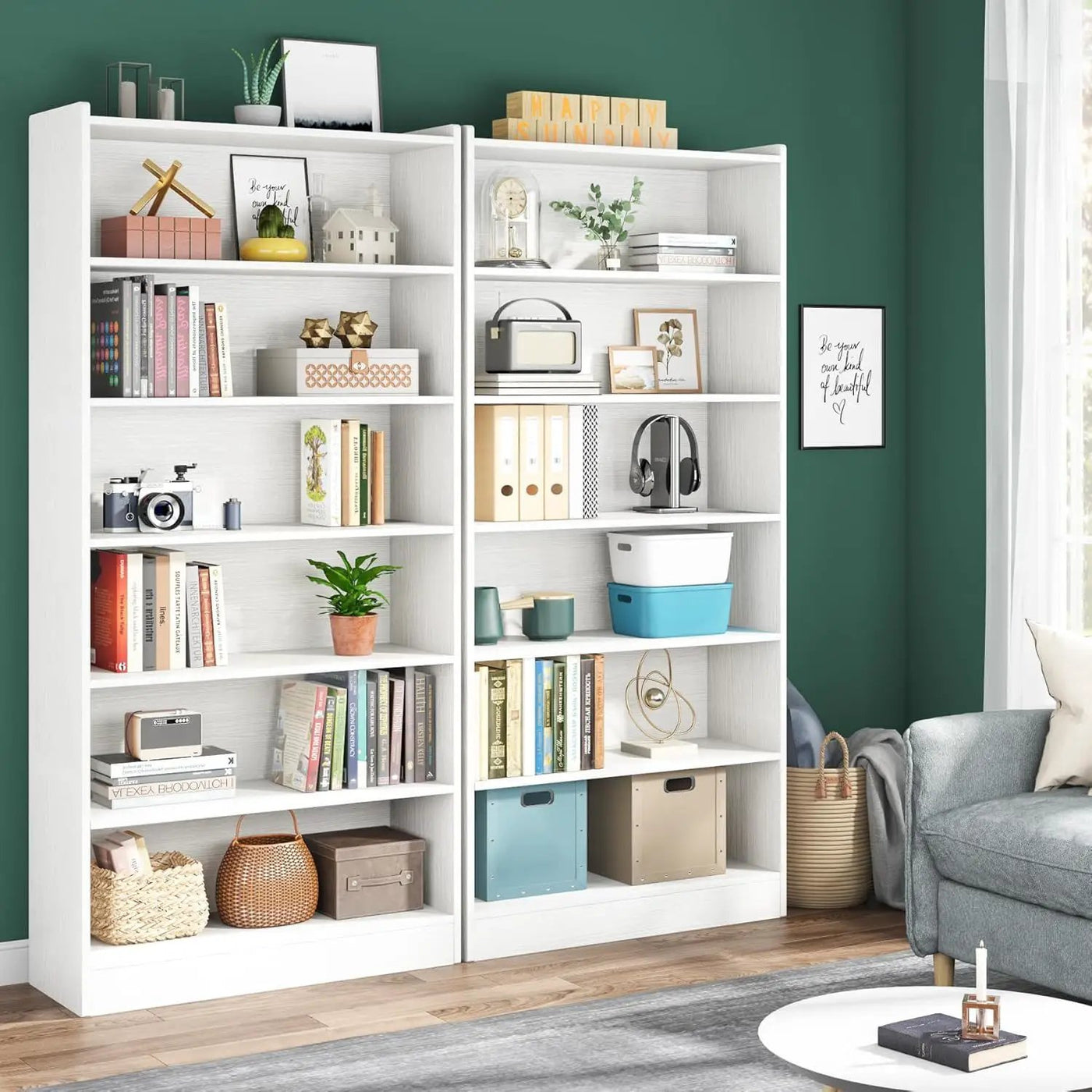 Library Bookshelf With Storage For Living Room by HouseOfZazla
