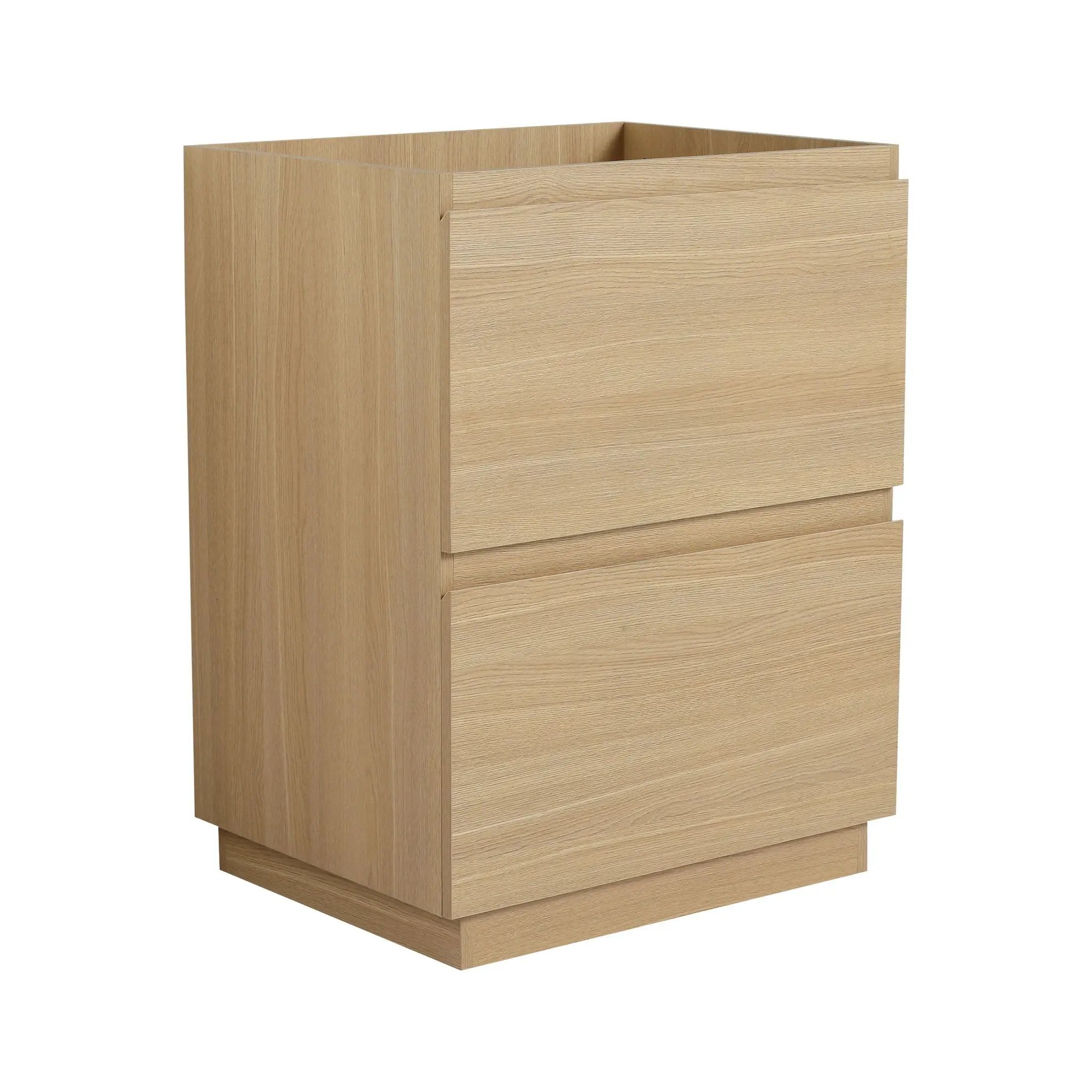 Modern Freestanding Bathroom Vanity Cabinet With Double Drawer by HouseOfZazla
