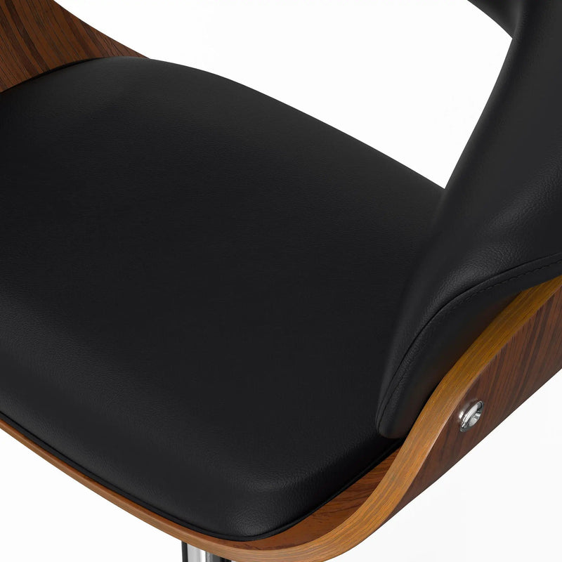 Sheldon - Upholstered Adjustable Swivel Bar Stool by HouseOfZazla