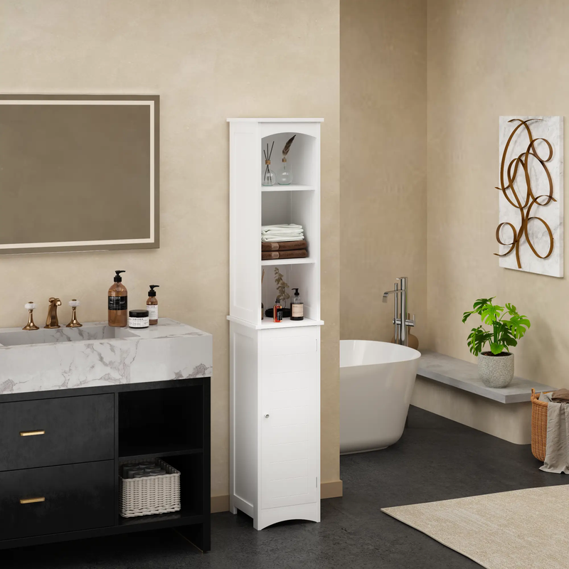 64.17'' Tall Bathroom Storage Cabinet by HouseOfZazla