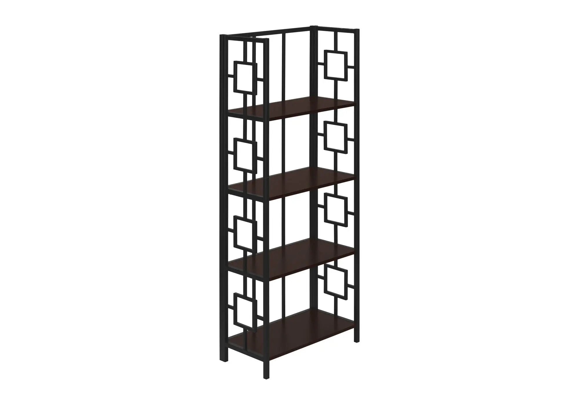 Bookshelf, Bookcase, Etagere, 4 Tier, For Office, Contemporary & Modern - Espresso by Unique Piece Furniture