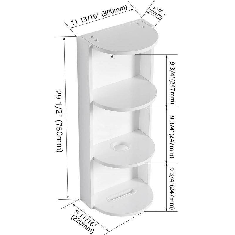 Bathroom Wall Mounted Storage Rack With Float Mounting Design by Unique Piece Furniture