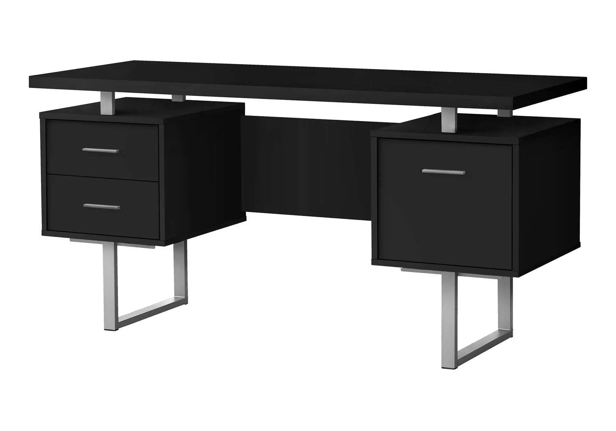 Computer Desk For Home Office, Laptop, Left, Right Set - Up, Storage Drawers, Contemporary & Modern by Unique Piece Furniture