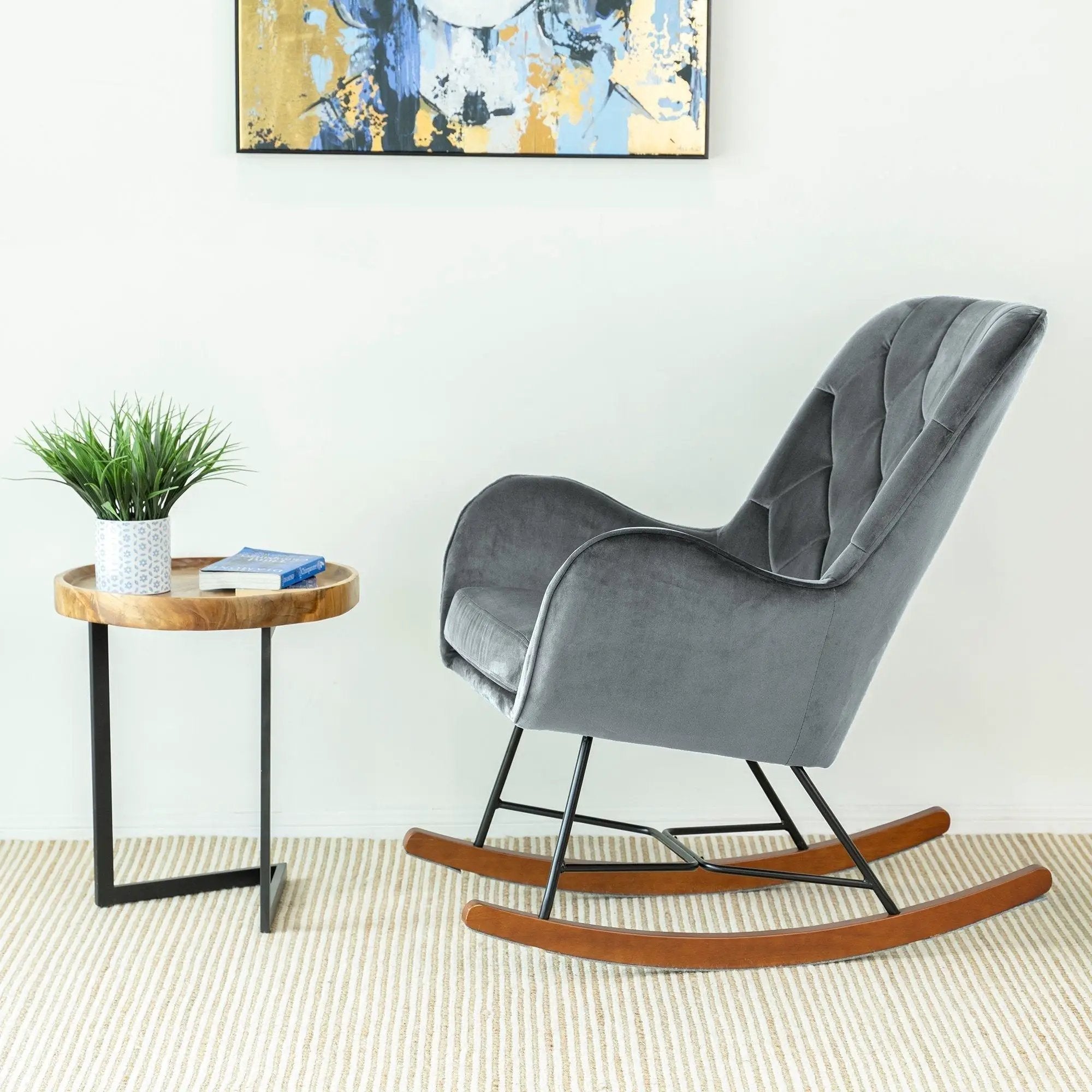 Hannah - Rocking Chair - Gray by Unique Piece Furniture