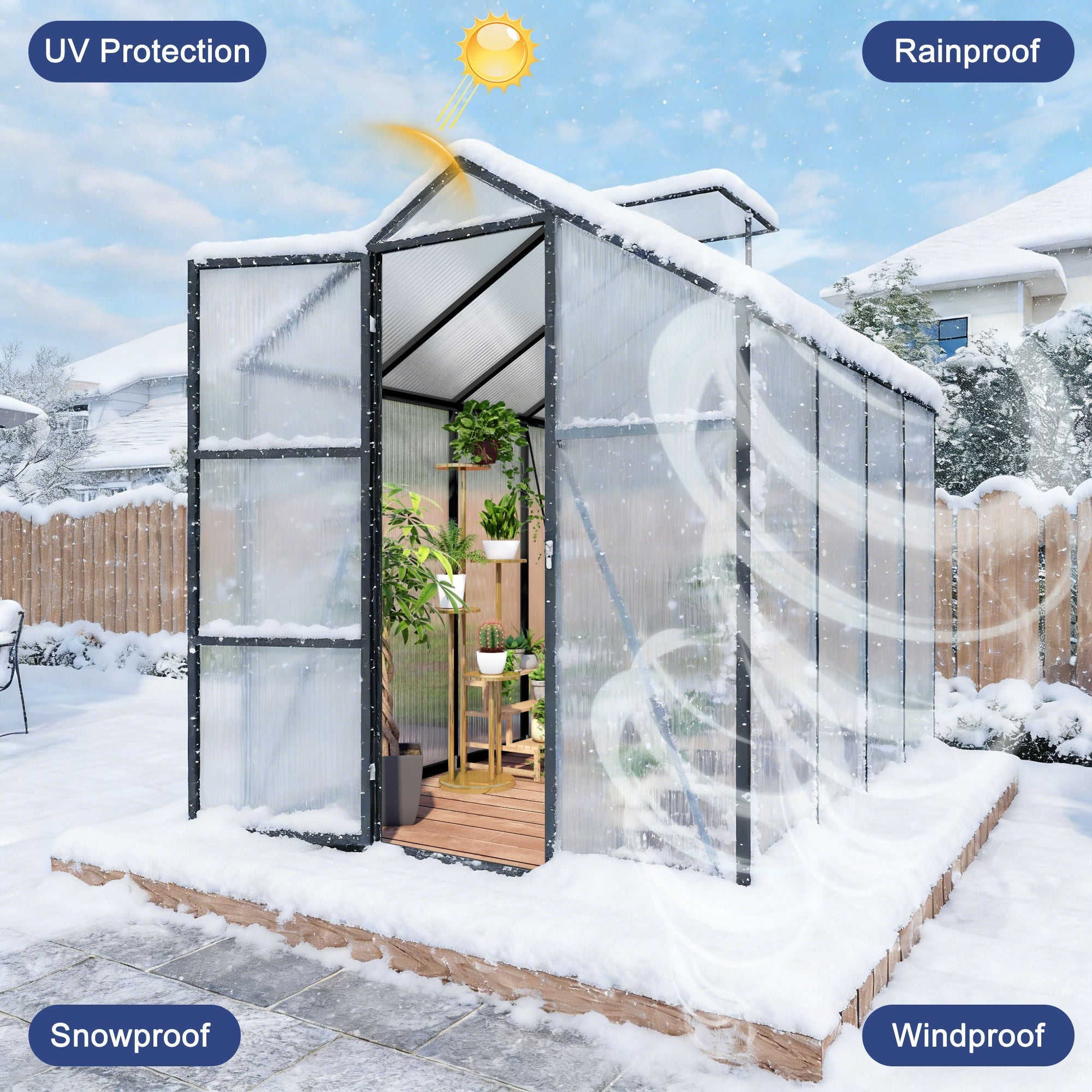 Gain Height Windproof house With Raised Base by HouseOfZazla
