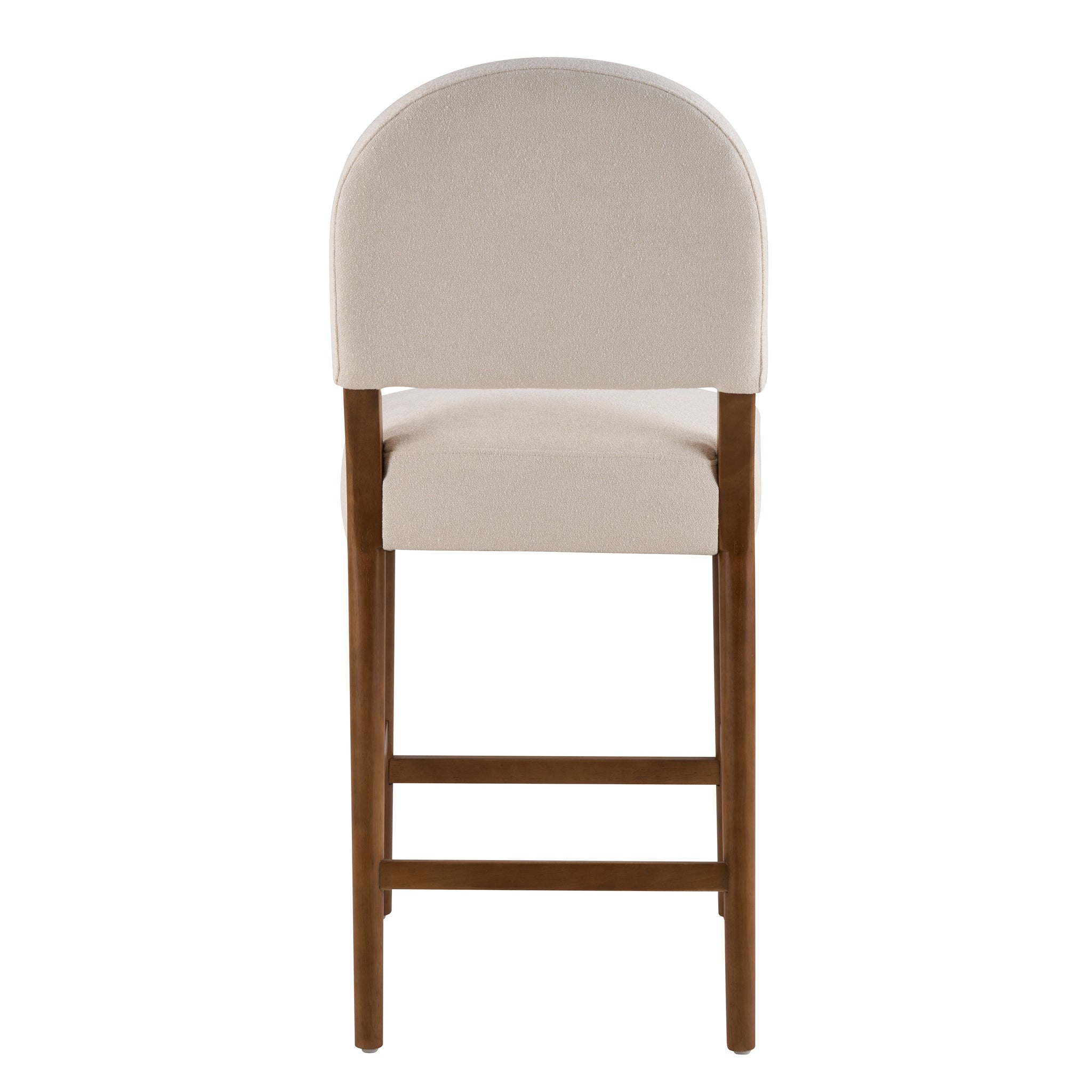 26'' Seat Height Fabric & Rubberwood Bar Stool by HouseOfZazla