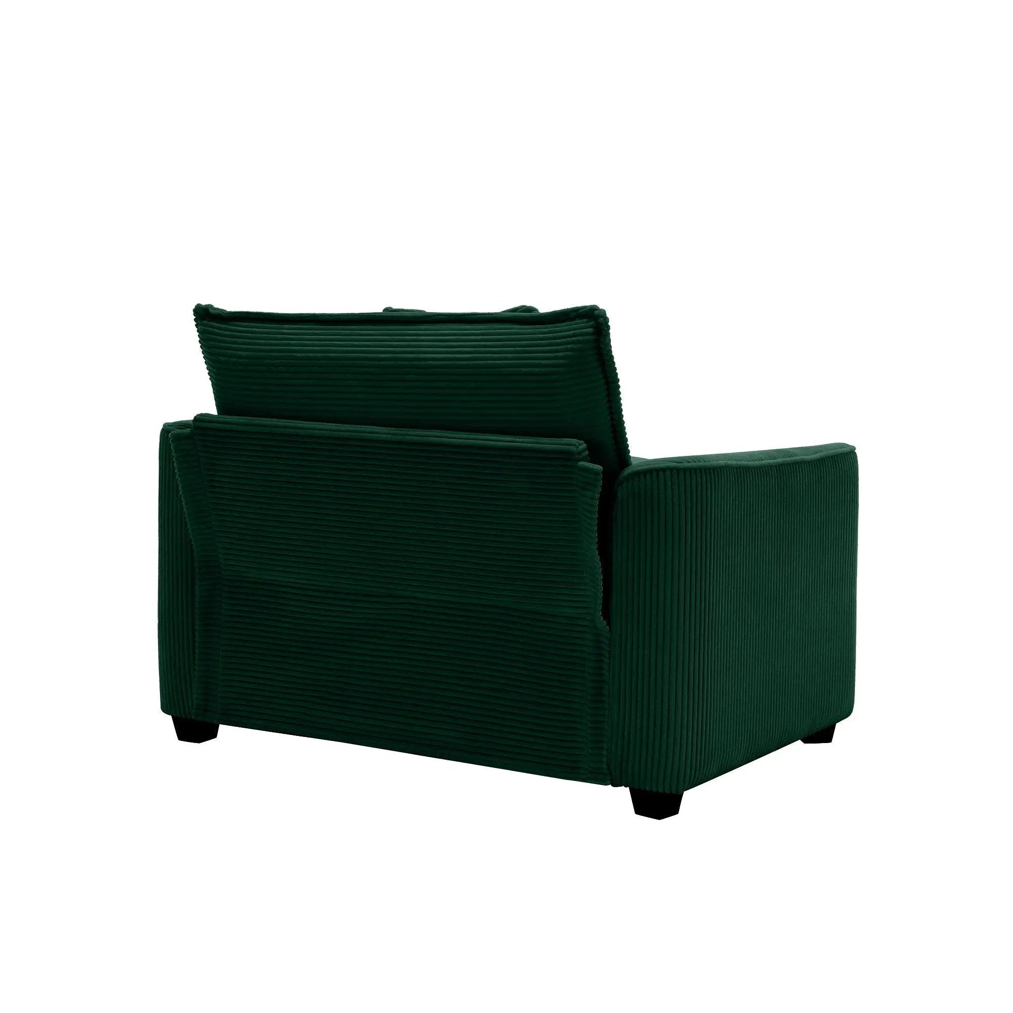 Modern Classic Fabric Single Chair Deep Seat Sofa With Pillow by HouseOfZazla