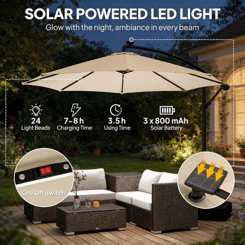 Garden Cantilever Patio Umbrella by HouseOfZazla
