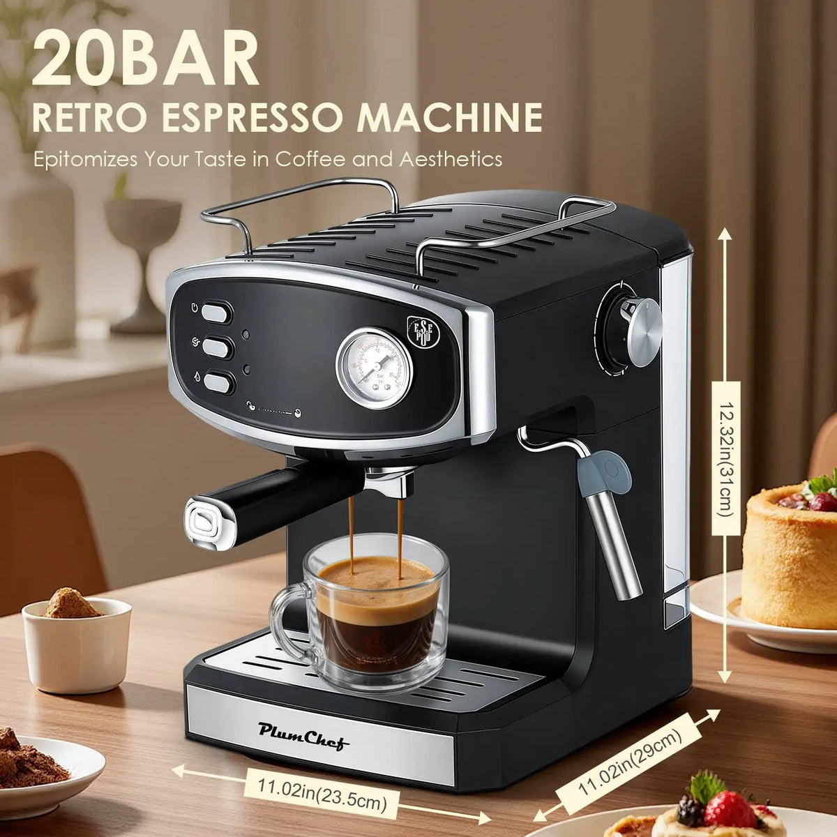 Plum Chef 20 Bar Espresso Machine by HouseOfZazla