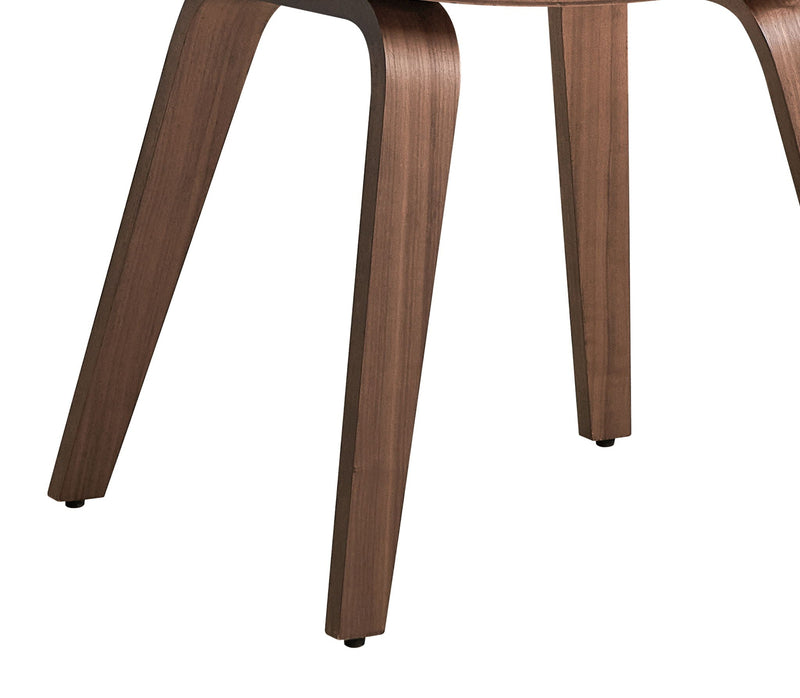 Casson - Boucle 7 Walnut Side Chair (Set of 2) - White / Walnut by HouseOfZazla