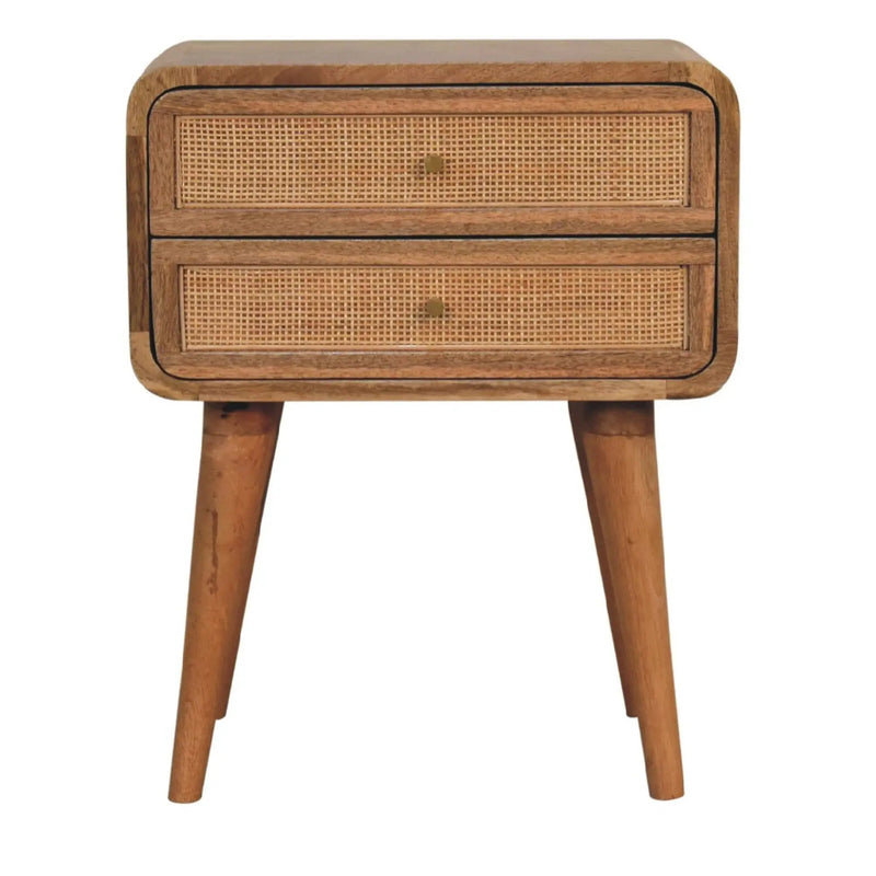 Close Knit 2 Drawer Nightstand - Oak by Unique Piece Furniture