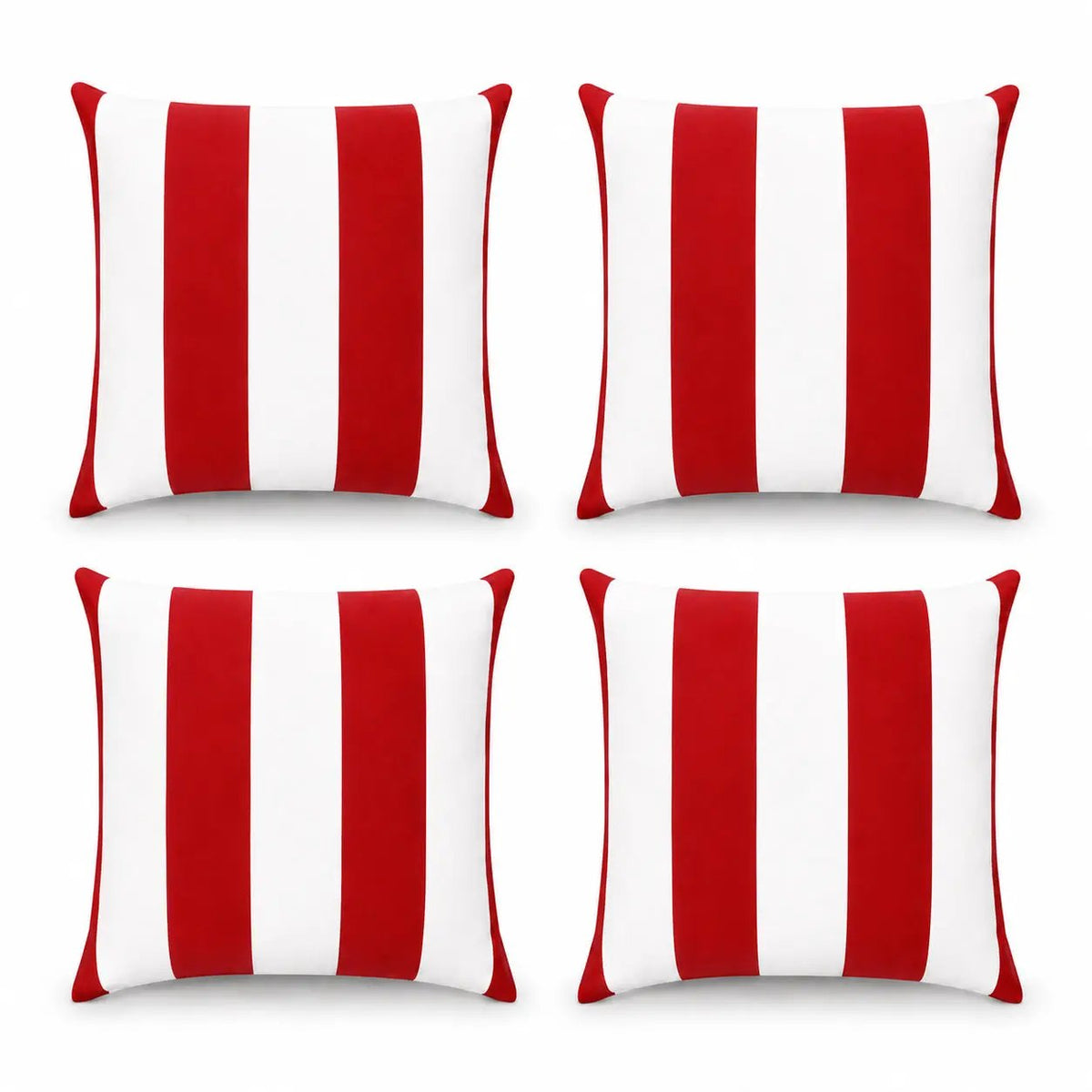 4 Pack Outdoor Lumbar Pillow Covers – Water-Repellent & Fade Resistant by HouseOfZazla