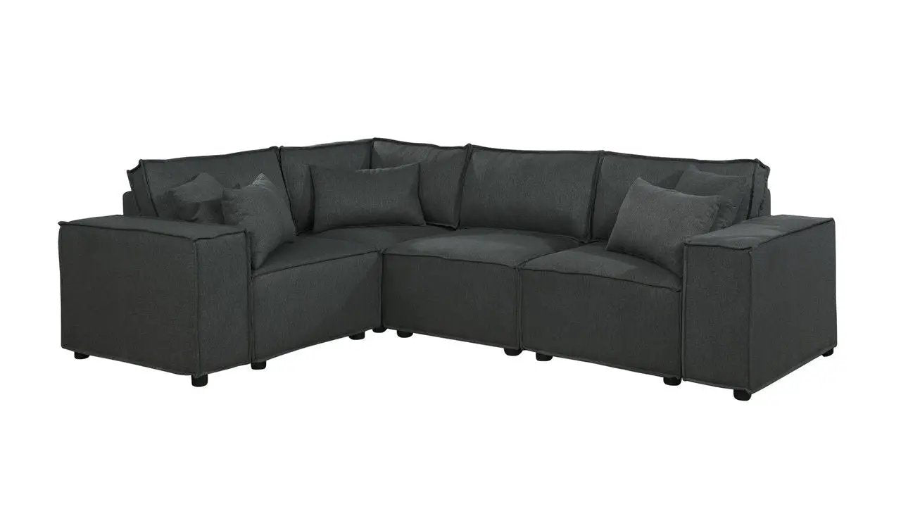 Melrose - Modular Sectional Sofa With Ottoman by Unique Piece Furniture